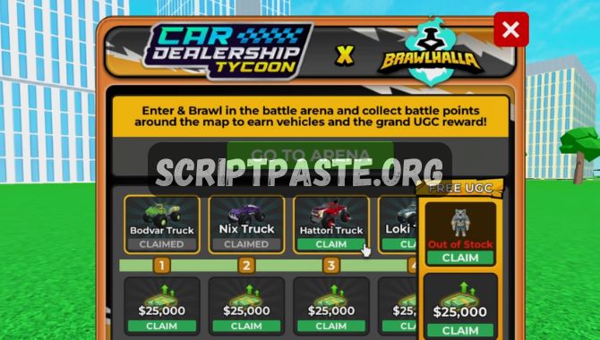 Car Dealership Tycoon Brawlhalla Event